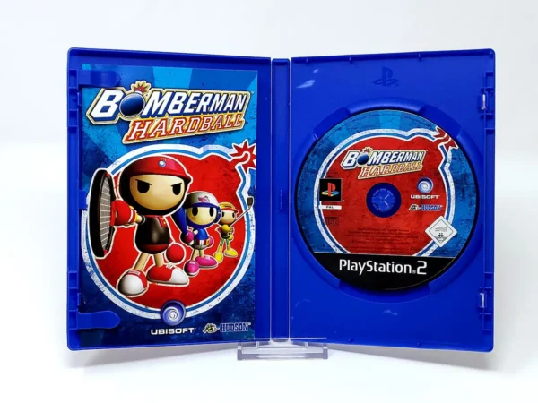 Interior del juego Bomberman Hardball (ESP) para PlayStation 2 con disco y manual