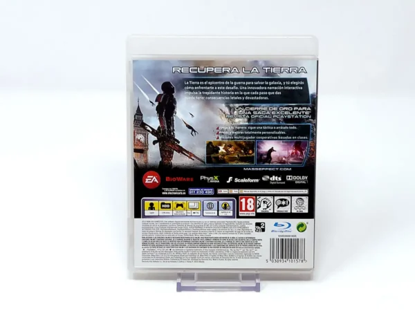 Interior del juego Mass Effect 3 (ESP) para PlayStation 3 con disco y manual