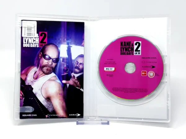 Interior del juego Kane & Lynch 2: Dog Days (ESP) (Rebajado) para PC con disco y manual