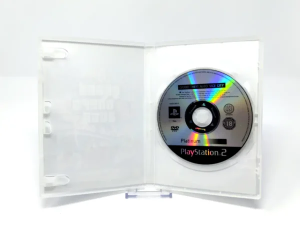 Interior del juego Grand Theft Auto: Vice City (ESP) (Platinum) (Rebajado) para PlayStation 2 con disco y manual