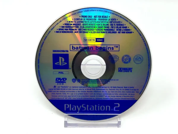 Portada de Batman Begins (ESP) (Promo) (Disco) para PlayStation 2, edición PAL España, de segunda mano