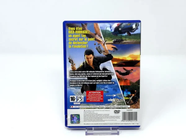 Parte trasera de Just Cause (FRA) para PlayStation 2, edición PAL Francia