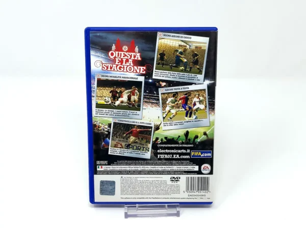 Parte trasera de FIFA 07 (ITA) para PlayStation 2, edición PAL Italia