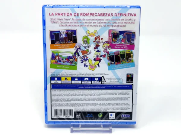 Parte trasera de Puyo Puyo Tetris 2 (The Ultimate Puzzle Match) (ESP) (Precintado) para PlayStation 4, edición PAL España