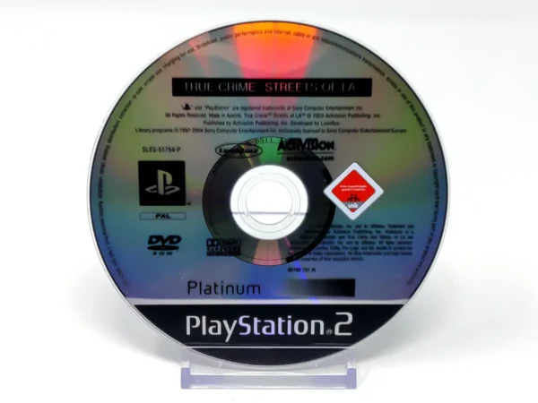 True Crime: Streets of LA (ESP) (Platinum) (Disco) para PlayStation 2, edición PAL España, de segunda mano