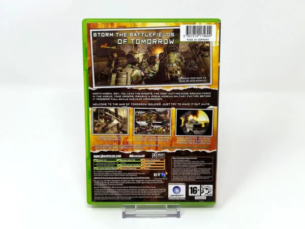 Parte trasera de Tom Clancy's Ghost Recon 2 (UK) para XBOX, edición PAL UK