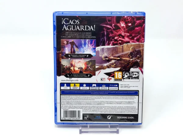 Parte trasera de Stranger of Paradise: Final Fantasy Origin (ESP) (Precintado) para PlayStation 4, edición PAL España
