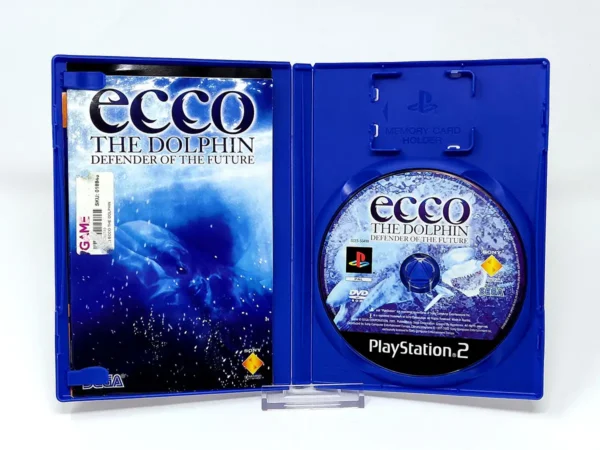 Interior del juego Ecco the Dolphin: Defender of the Future (ESP) para PlayStation 2 con disco y manual
