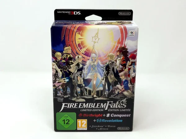 Portada de Fire Emblem Fates (Limited Edition) (EUR) para Nintendo 3DS, edición PAL EUR, de segunda mano