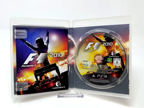 Interior del juego Formula 1 2010 (ESP) para PlayStation 3 con disco y manual