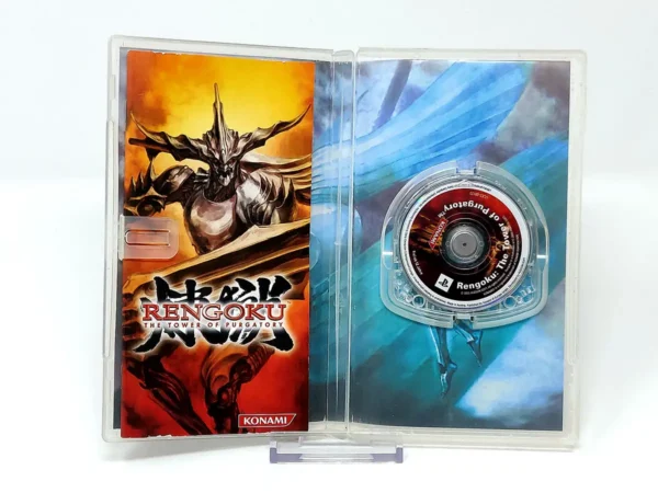 Interior del juego Rengoku: The Tower of Purgatory (ESP) para PSP con disco y manual