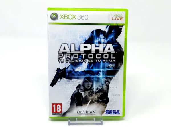 Portada de Alpha Protocol (ESP) para XBOX 360, edición PAL España, de segunda mano