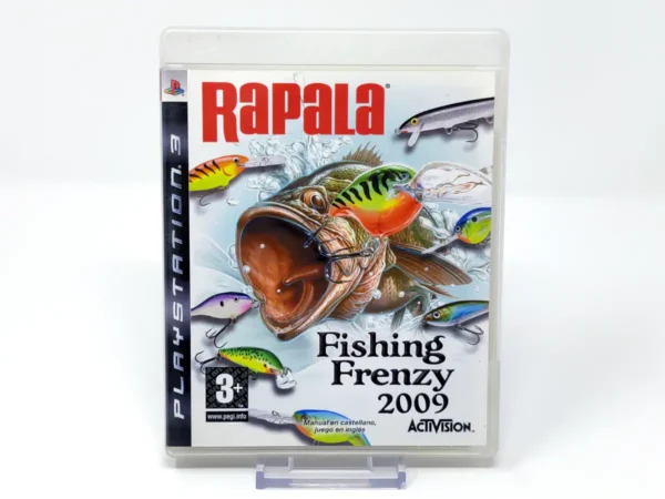 Portada de Rapala Fishing Frenzy 2009 (ESP) para PlayStation 3, edición PAL España, de segunda mano