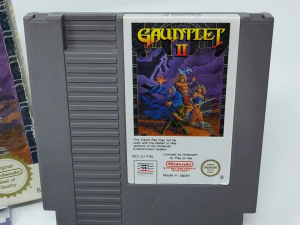 Lateral de la caja de Gauntlet II (EUR) para NES