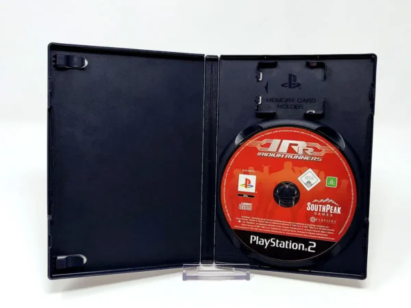 Interior del juego Iridium Runners (UK) (Rebajado) para PlayStation 2 con disco y manual