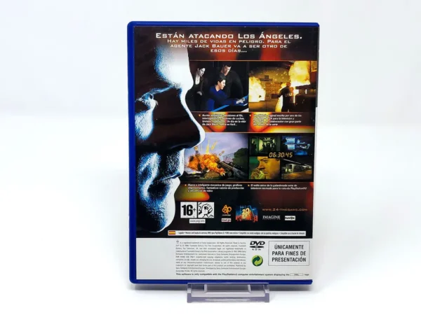 Parte trasera de 24: The Game (ESP) (Promo) para PlayStation 2, edición PAL España