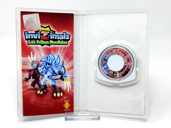 Interior del juego Invizimals: Las Tribus Perdidas (ESP) (Essentials) (Rebajado) para PSP con disco y manual