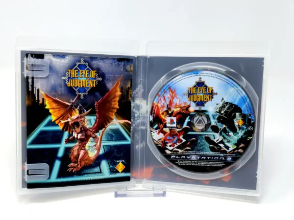 Interior del juego The Eye of Judgment (ESP) para PlayStation 3 con disco y manual