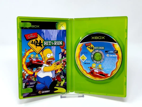 Interior del juego The Simpsons: Hit & Run (ESP) para XBOX con disco y manual