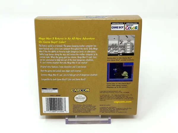 Parte trasera de Mega Man Xtreme (USA) para Nintendo Game Boy Color, edición NTSC USA