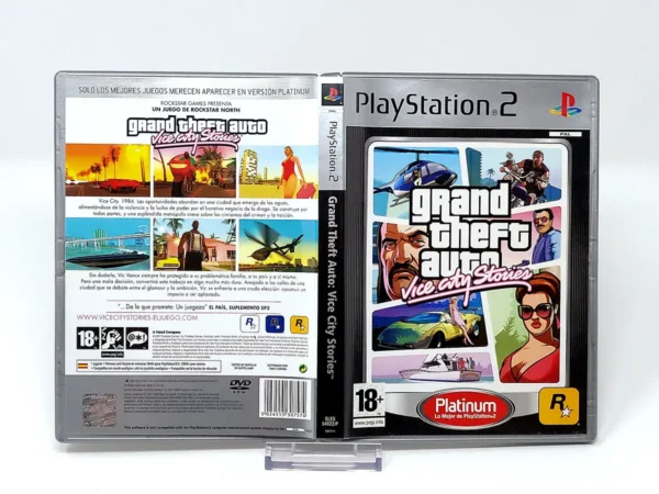 Grand Theft Auto: Vice City Stories (ESP) (Platinum) (Carátula) para PlayStation 2, edición PAL España, de segunda mano