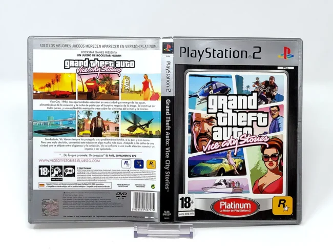 Grand Theft Auto: Vice City Stories (ESP) (Platinum) (Carátula)