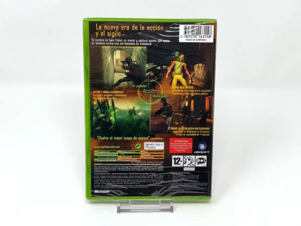 Parte trasera de Tom Clancy's Splinter Cell: Pandora Tomorrow (ESP) (Precintado) para XBOX, edición PAL España