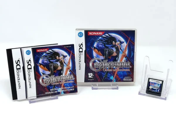 Lateral de la caja de Castlevania: Order of Ecclesia (ESP) para Nintendo DS