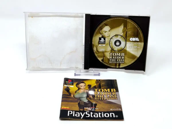 Interior del juego Tomb Raider: The Last Revelation (ESP) (Rebajado) para PlayStation 1 con disco y manual