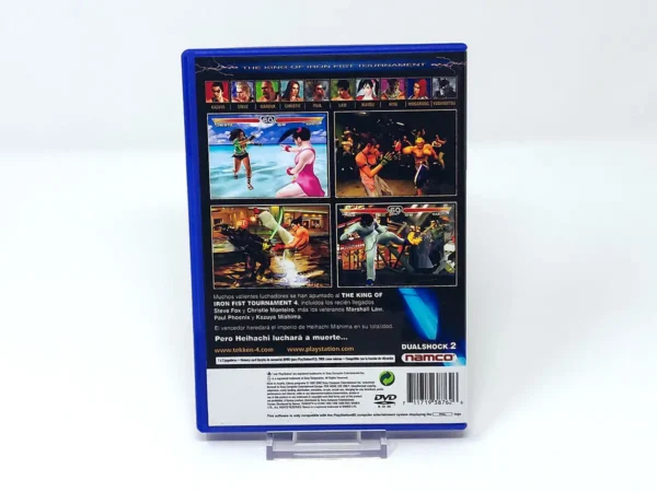 Parte trasera de Tekken 4 (ESP) (Rebajado) para PlayStation 2, edición PAL España