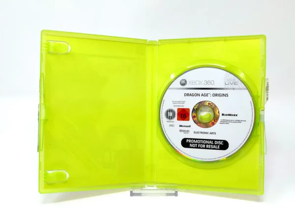Interior del juego Dragon Age - Origins (UK) (Promo) para XBOX 360 con disco y manual