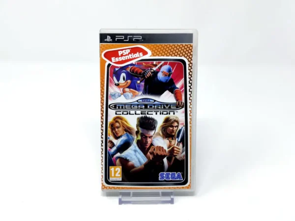 Portada de Sega Mega Drive Collection (ESP) (Essentials) para PSP, edición PAL España, de segunda mano