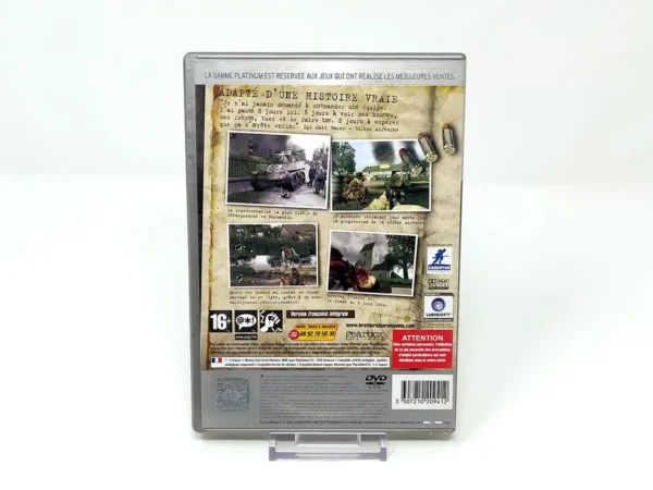 Parte trasera de Brothers in Arms: Road to Hill 30 (FRA) (Platinum) para PlayStation 2, edición PAL Francia