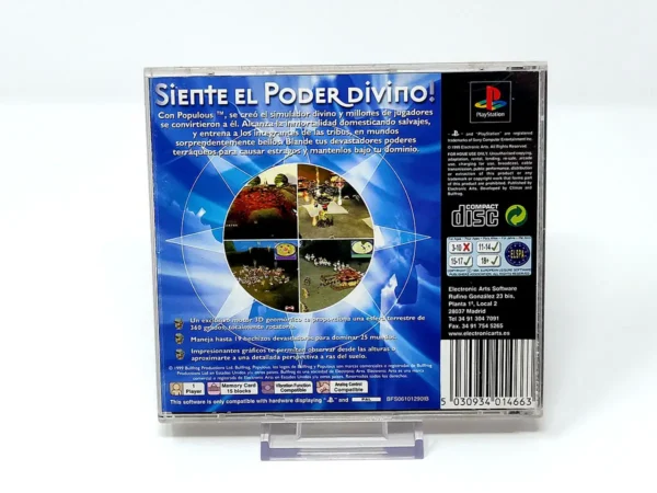 Populous: El Principio (ESP] (Carátula) para PlayStation 1, edición PAL España, de segunda mano