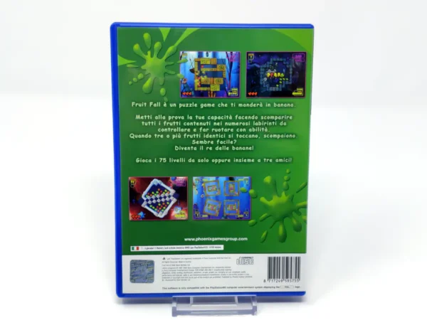 Parte trasera de Fruit Fall (ITA) para PlayStation 2, edición PAL Italia