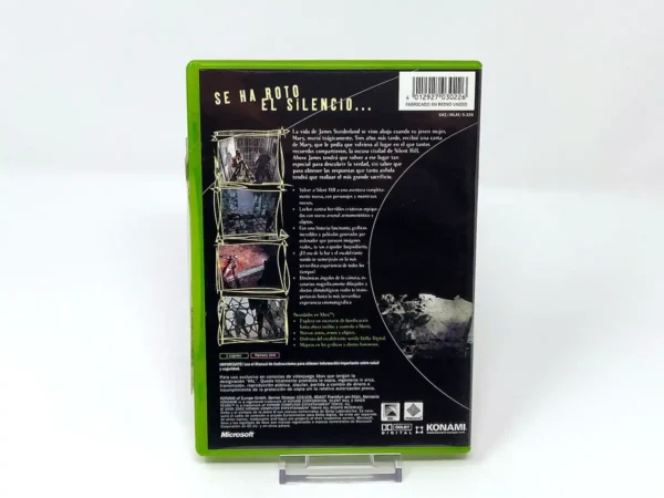 Parte trasera de Silent Hill 2: Inner Fears (ESP) para XBOX, edición PAL España
