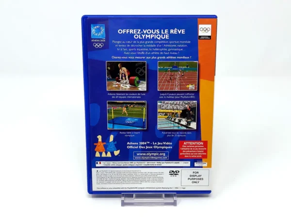 Parte trasera de Athens 2004 (FRA) (Promo) para PlayStation 2, edición PAL Francia