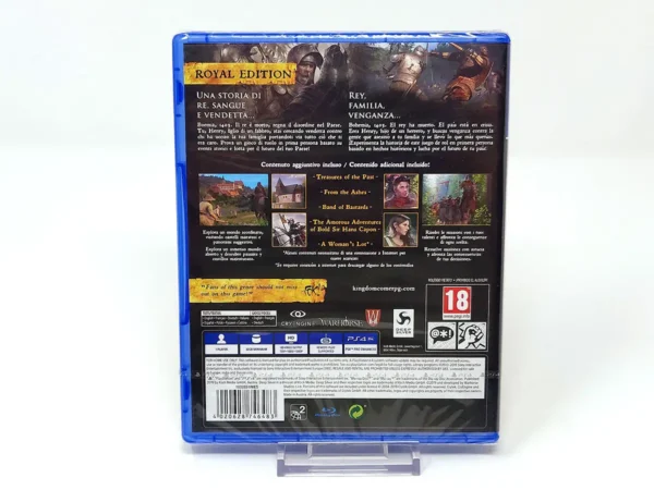 Parte trasera de Kingdom Come Deliverance: Royal Edition (ESP) (Precintado) para PlayStation 4, edición PAL España