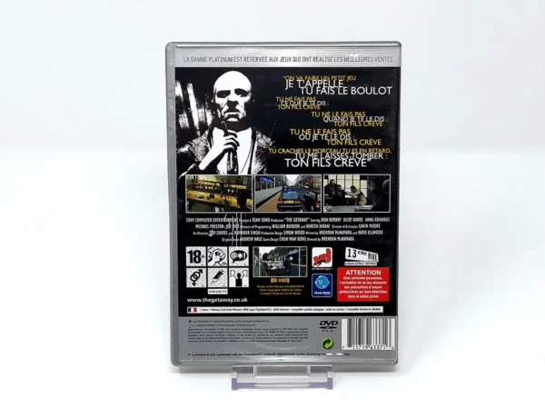 Parte trasera de The Getaway (FRA) (Platinum) para PlayStation 2, edición PAL Francia