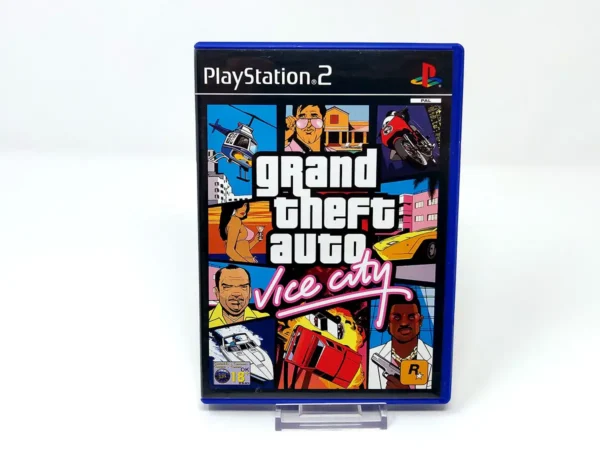 Portada de Grand Theft Auto: Vice City (UK) para PlayStation 2, edición PAL UK, de segunda mano