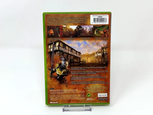 Parte trasera de The Elder Scrolls III: Morrowind (UK) para XBOX, edición PAL UK