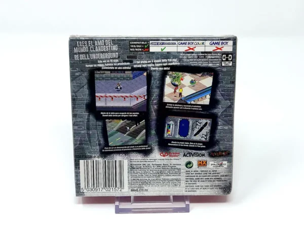 Parte trasera de Tony Hawk's Underground (ESP) (Precintado) para Nintendo Game Boy Advance, edición PAL España