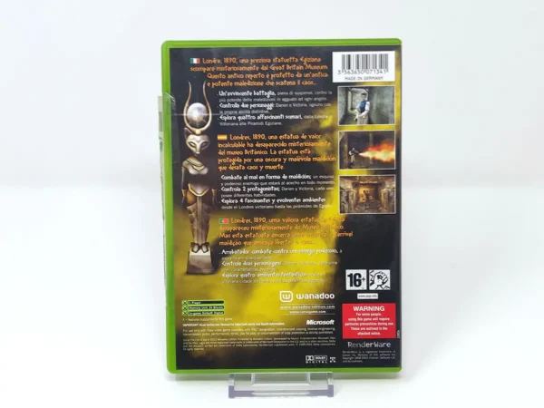 Parte trasera de Curse: The Eye of Isis (ESP) para XBOX, edición PAL España