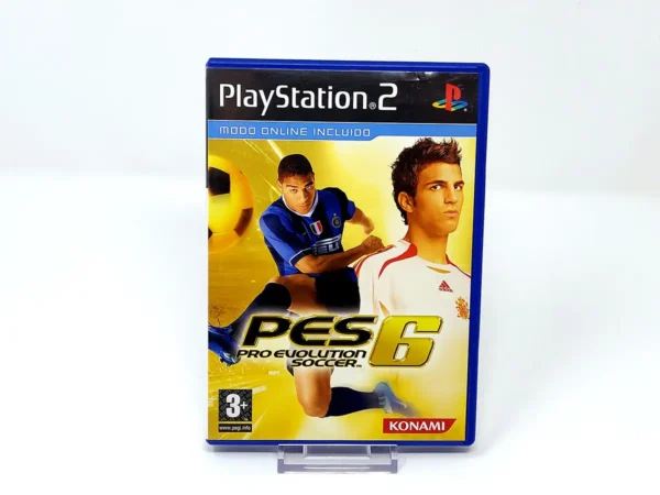 Portada de Pro Evolution Soccer 6 (ESP) para PlayStation 2, edición PAL España, de segunda mano