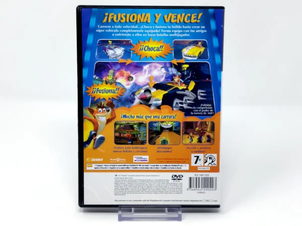 Parte trasera de Crash Tag Team Racing (ESP) (Rebajado) para PlayStation 2, edición PAL España
