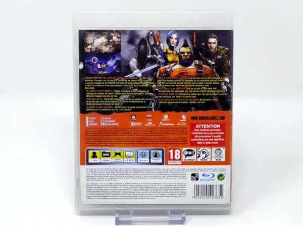 Parte trasera de Borderlands 2 (FRA) (v2) para PlayStation 3, edición PAL Francia