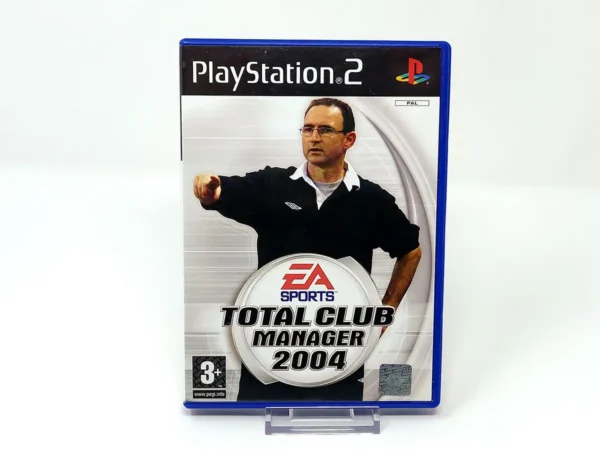 Portada de Total Club Manager 2004 (POR) para PlayStation 2, edición PAL Portugal, de segunda mano