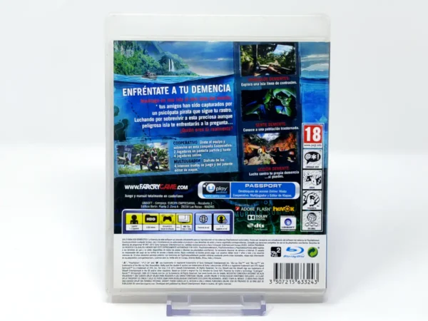 Parte trasera de Far Cry 3 (ESP) (Rebajado) para PlayStation 3, edición PAL España
