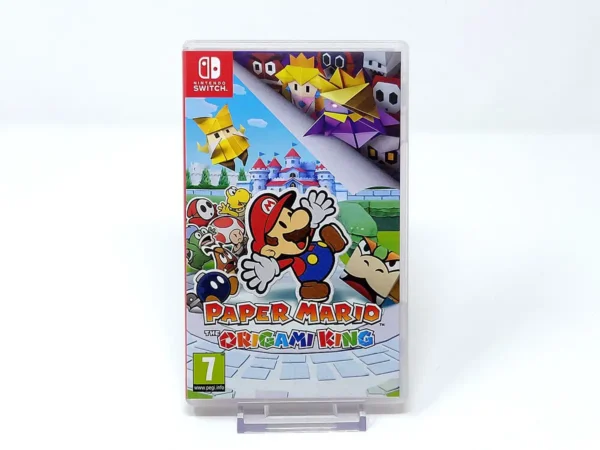 Portada de Paper Mario: The Origami King (ESP) para Nintendo Switch, edición PAL España, de segunda mano