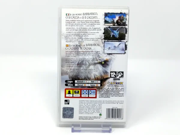 Parte trasera de Monster Hunter Freedom 2 (ESP) (Rebajado) para PSP, edición PAL España